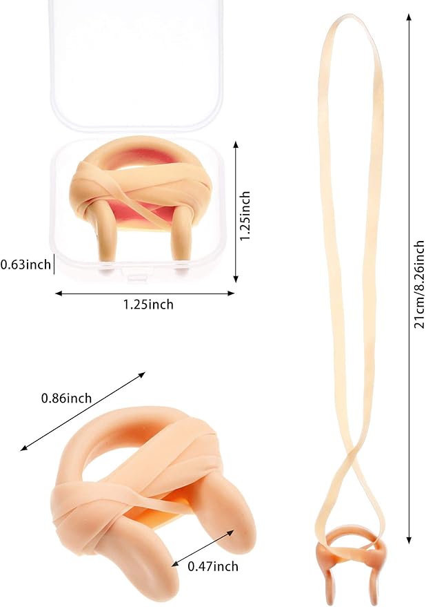 7 Pieces Swimming Nose Clip Silicone Nose Plug Protector with Elastic Rope for Kids and Adults Swimming Using-StrideForce Fitness