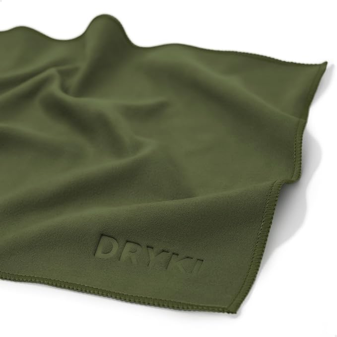 Pocket-Sized Sweat Towels - The Original Sweat Absorbing Handkerchiefs - Quick-Dry Microfiber Sweat Rags for Face, Hands, & Body - Men & Women - Gym, Sports, and Work (Green: 5 Pack)-StrideForce Fitness