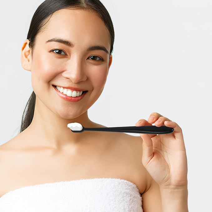 10Pcs Soft Bristle Adult Toothbrushes for Sensitive Gums Lightweight Portable Design with Suppleness for Pregnant Women and Household Teeth Cleaning