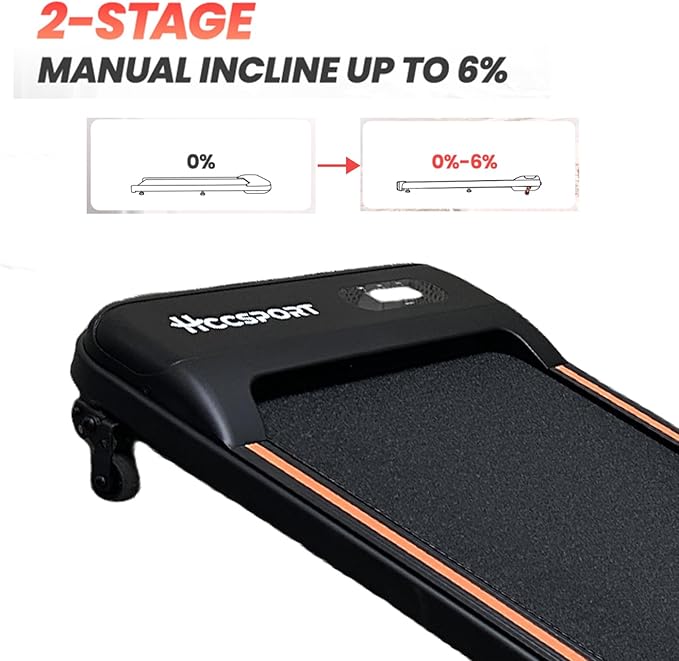 Foldable Treadmill with Incline Treadmill with Home Removable Desk Workstation 3.0 HP 3 in 1 Folding Small Compact Walking Treadmills 300 Lbs Capacity for Home Office-StrideForce Fitness