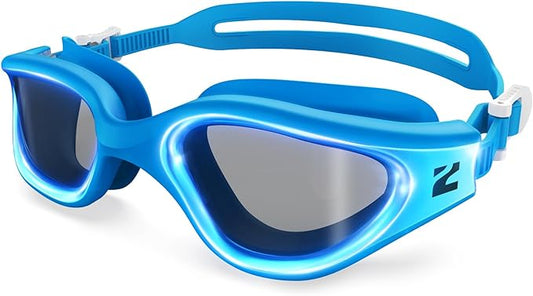 ZIONOR G1 Nava Super Anti-Fog Unisex Swim Goggles Mirror/Bright Smoke Lens-StrideForce Fitness