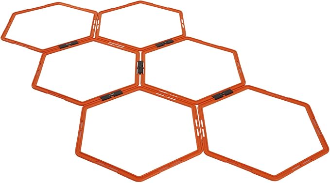 Yes4All Hex Agility Rings/Speed Rings with Carrying Bag – Hexagon Rings, Agility Hurdles for Agility Footwork Training-StrideForce Fitness