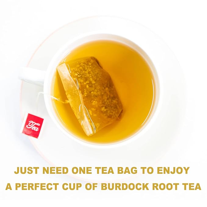 TEARELAE - Burdock Root Tea - 2.5g x 50 Count Burdock Root Tea Bags - Premium Natural Burdock Root - Premium Arctium Lappa Herbal Tea - Caffeine-Free, Non-GMO-StrideForce Fitness