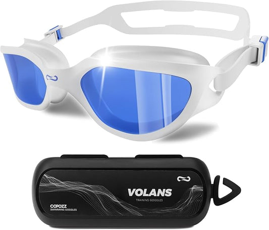 COPOZZ Swim Goggles Adult Women, Swimming Goggles for Women & Men, Anti-Fog No Leaking UV Protection for Adult-StrideForce Fitness