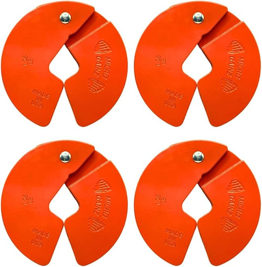 Micro Gainz Dumbbell Fractional 1.25lb Weight Plate, Ideal for Micro Loading, (Choose Color) 4 Piece Fractional Weight Plates, Designed for Dumbbell Training, Made In USA-StrideForce Fitness