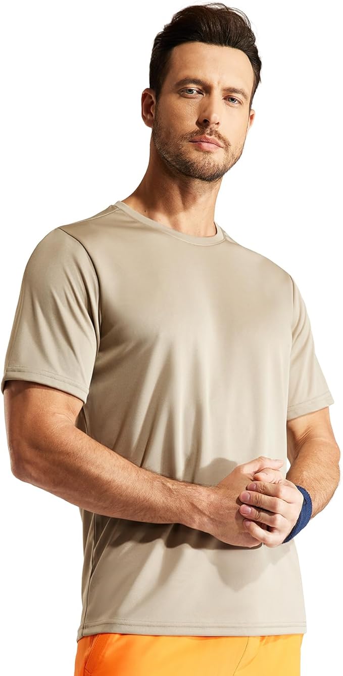 MIER Men's Quick Dry Workout Shirts Moisture Wicking Running Athletic Performance T-Shirts Recycled Polyester Top Tee-StrideForce Fitness