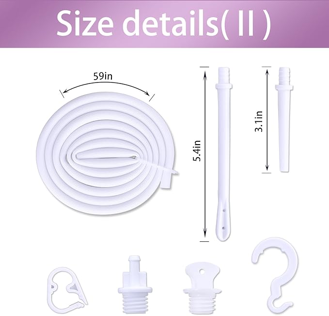 Coffee Enema Bag Kit, Douche Bag Combination Kit for Men and Women 5ft PVC Hose, 2L Capacity Water Colon Detox Cleanse Kit-StrideForce Fitness