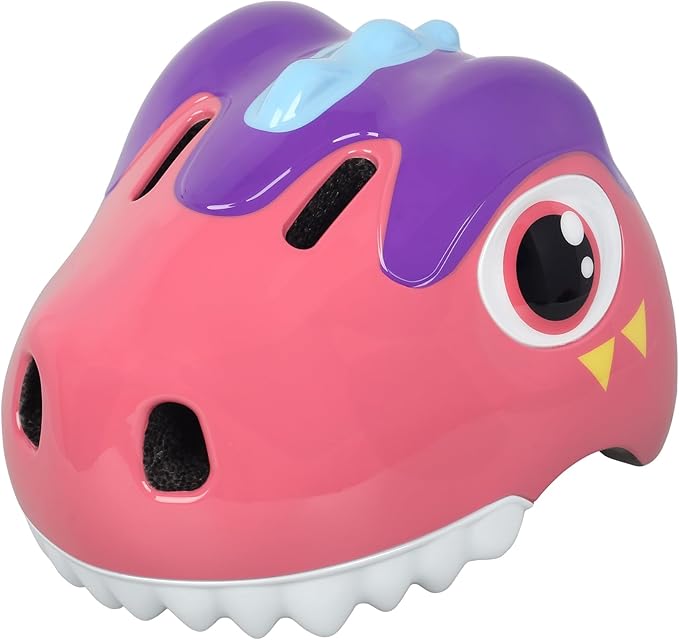 Dinosaur Bike Helmet for 1-3-5-8 Toddler Baby Kids, Lightweight Bicycle Helmet for Cycling Skateboard Roller Skate & Multi-Sports,2 Sizes for Boys and Girls-StrideForce Fitness