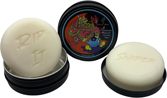 Hockey Wax Premium Natural Hockey Stick Wax – Protect Hockey Tape Provide Perfect Tacky Grip for Hockey Stick Tape Protect Hockey Stick Blade from Water Ice and Snow-StrideForce Fitness