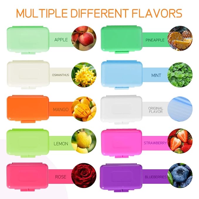 OBTANIM 30 Pack Colorful Braces Wax Dental Care Orthodontic Wax for Braces Wearer (10 Color)