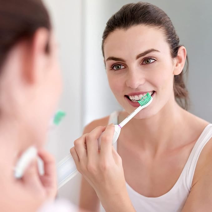 Aoremon Replacement Heads Compatible with Sonicare E-Series, Toothbrush Heads Come with Caps Fit for Sonicare Essence Xtreme Elite Advance and CleanCare Screw-on Toothbrush Handles, 5 Pack