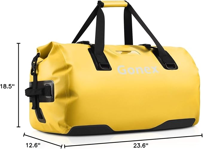 Gonex 40L 60L 80L Extra Large Waterproof Duffle Travel Dry Duffel Bag Heavy Duty Bag with Durable Straps & Handles for Kayaking Paddleboarding Boating Rafting Fishing-StrideForce Fitness