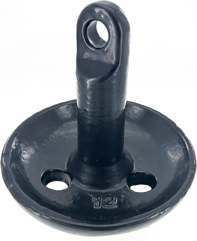 XIALUO Marine Mushroom Anchor Kit 12 lb Black PE Coated Kayak Anchor Accessories with 50 ft Rope for Fishing Kayaks, Canoe, Jet Ski, SUP Paddle Board and Small Boats-StrideForce Fitness