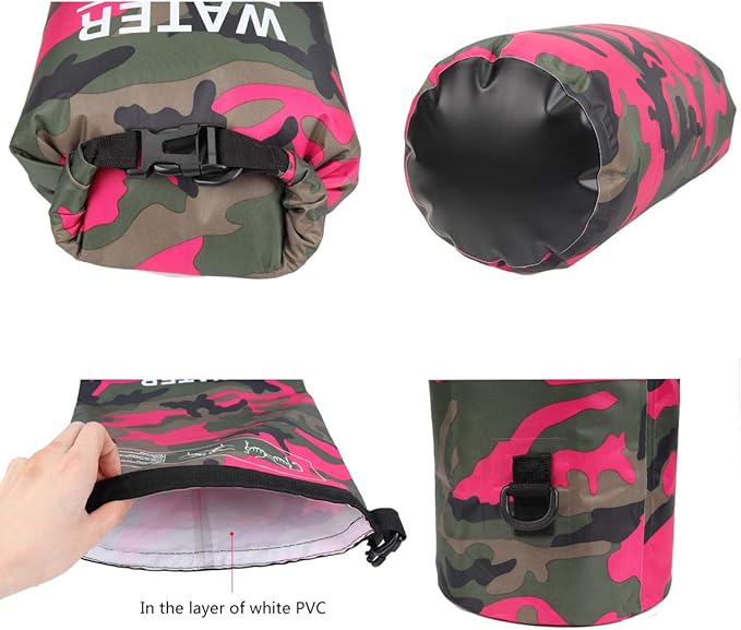 Waterproof Dry Bag 2L/5L/10L/15L/20L/30L, Roll Top Sack Keeps Gear Dry for Kayaking, Rafting, Boating, Swimming, Camping, Hiking, Beach, Fishing with Free Waterproof Phone Case-StrideForce Fitness