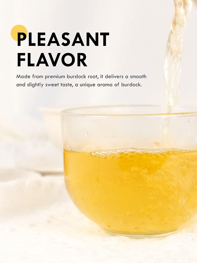 TeeLux Burdock Root Tea Bags, Pure Natural Burdock Root, Caffeine Free, Premium Herbal Tea, 50 Tea Bags