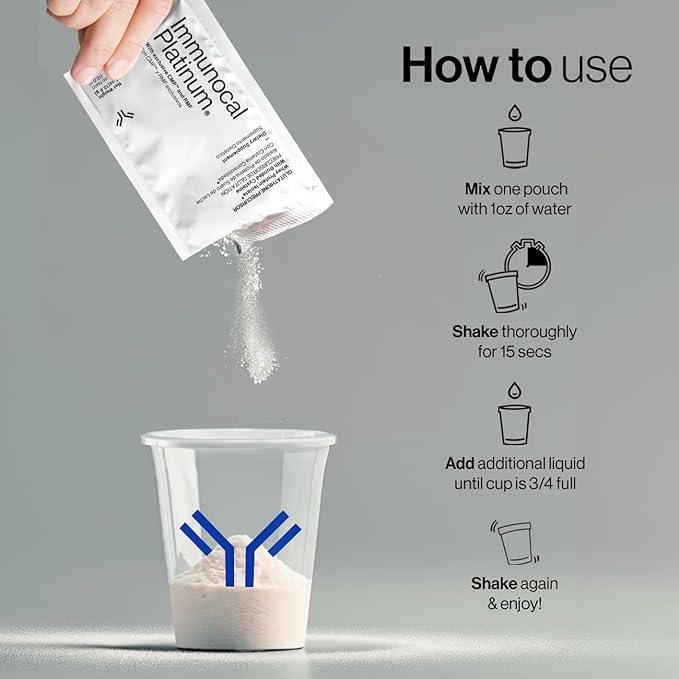 Immunocal Platinum Glutathione Precursor – Whey Protein Isolate, Anti-Aging, Skin + Cell Renewal, Immune Support, Detox + Bone Support | Fat and Sugar Free, Lactose-Intolerant Friendly | 30 Servings-StrideForce Fitness