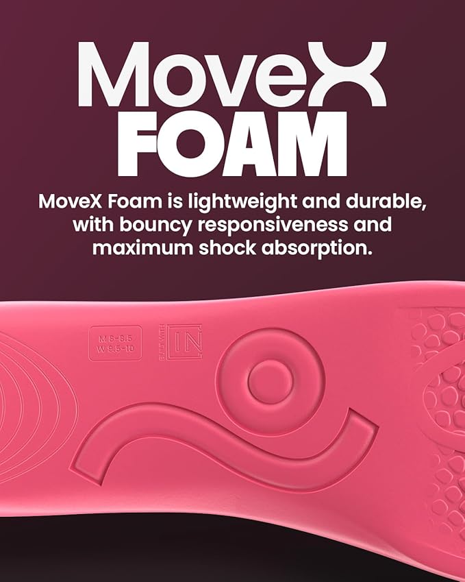 MOVE Baseline - All-Purpose Insoles - Sock Liner - Ultra Thin Shock Absorption - Maximum Freedom of Movement and Energy Return for Cleats, Shoes, Running, Basketball, Baseball (M14-14.5/WM15.5-16)-StrideForce Fitness