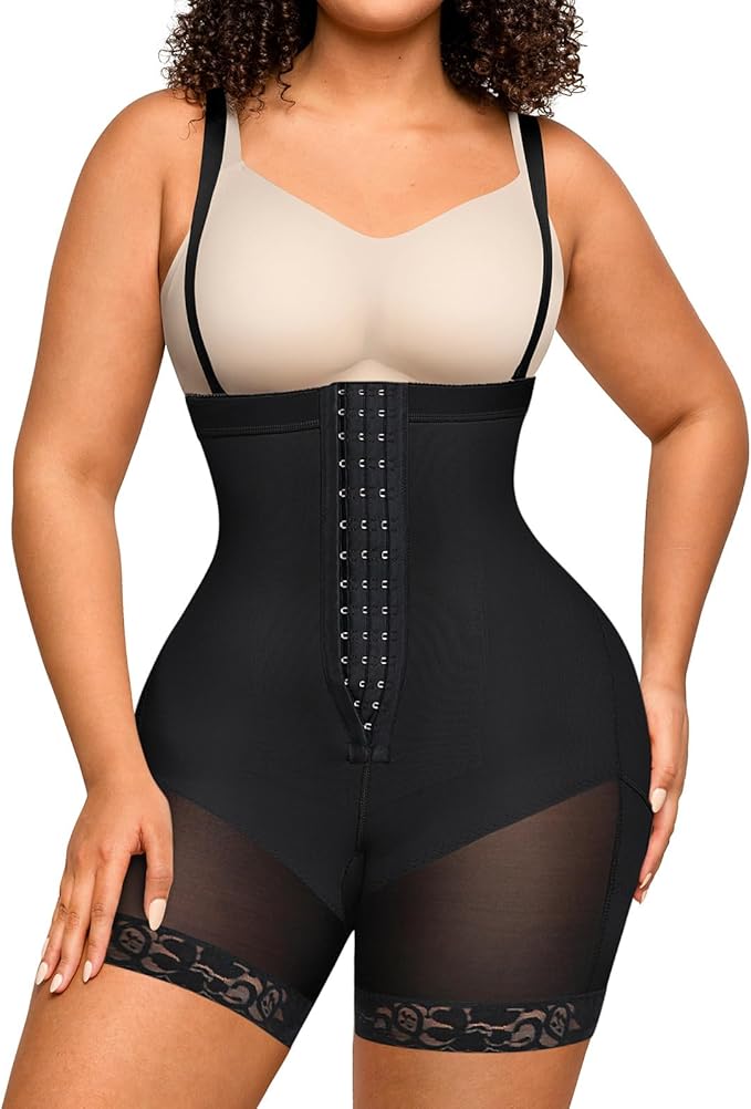 FeelinGirl Faja Body Shaper Tummy Control Shapewear for Women Butt Lifter Post Surgery Fajas Postparto Para Mujer-StrideForce Fitness
