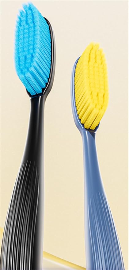Extra Soft toothbrushes for Adults，Suitable for Sensitive Teeth and People with periodontal Disease,Big and Long Toothbrush Head. 4 Count (Pack of 1)