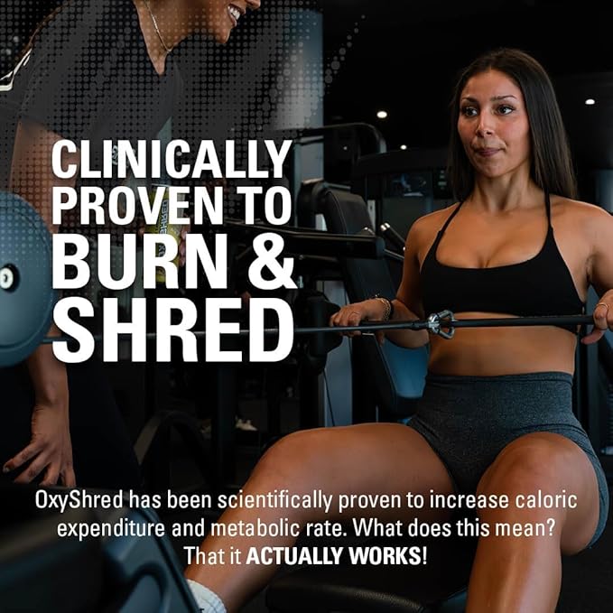 EHP Labs OxyShred Pre Workout Powder - Preworkout Powder with L Glutamine & Acetyl L Carnitine, Energy Boost Drink - Bahama Breeze, 60 Servings-StrideForce Fitness