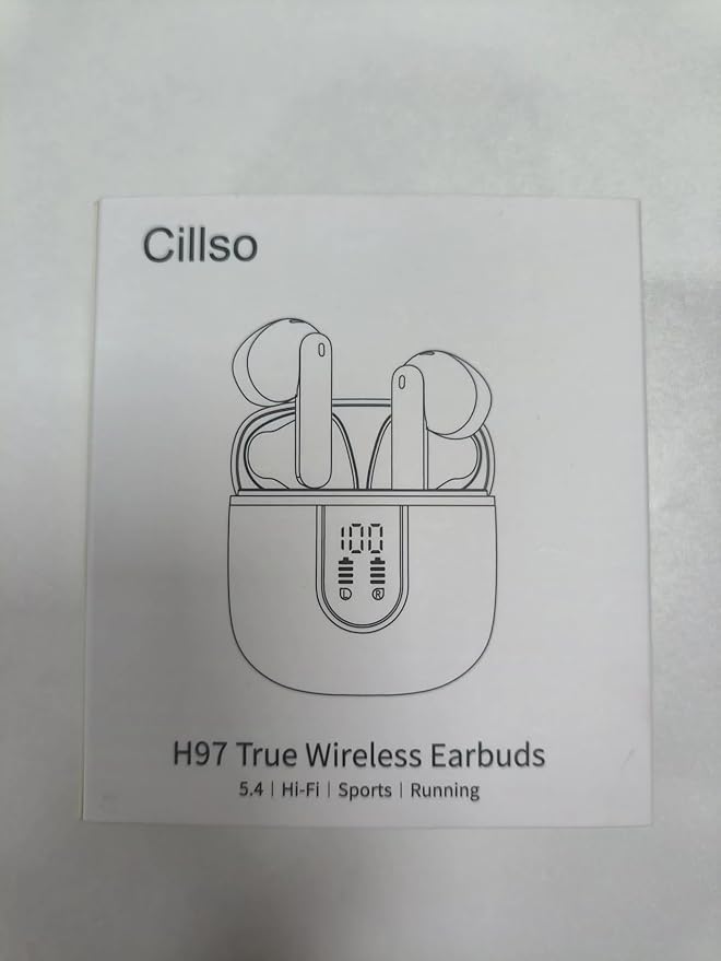 Wireless Earbuds, Bluetooth 5.4 Headphones with 3D Bass Stereo, 40H Ultralight in-Ear Buds, Bluetooth Earbuds with 4 ENC Noise Cancelling Mic, USB-C, IP7 Waterproof Earphones for Android iOS, Sillver-StrideForce Fitness