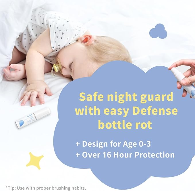 Mouth Spray for Kids, Toddler Toothpaste Helper, Fluoride Free Baby Toothpaste Cavity Protection, Oral Care with Natural P113+ Antibacterial Peptide - for Newborns to Age 12 (Blueberry)