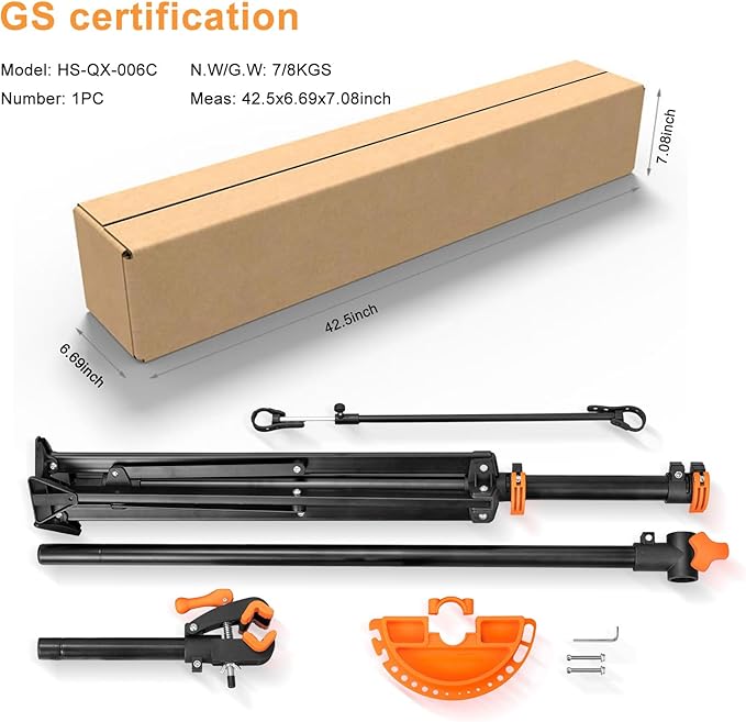 teraysun Bike Repair Stand (Max 66lbs/30kg) - Foldable Workstand with Magnetic Tool Tray (24.5x13cm), 360° Rotatable Head, GS Certified for 20-29" Mountain/Road Bikes-StrideForce Fitness