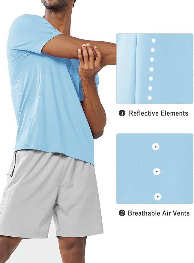 NORTHYARD Mens Athletic Shirts Short Sleeve Gym Workout Running Training Sports Performance T Shirt Basic Tee for Men-StrideForce Fitness