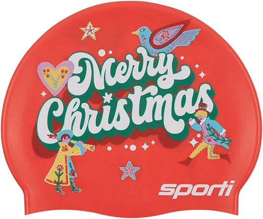 Sporti Silicone Swim Cap for Kids, Unisex Youth Swimming Cap, Protection Bathing Caps for Your Children, Aged 2-10-StrideForce Fitness