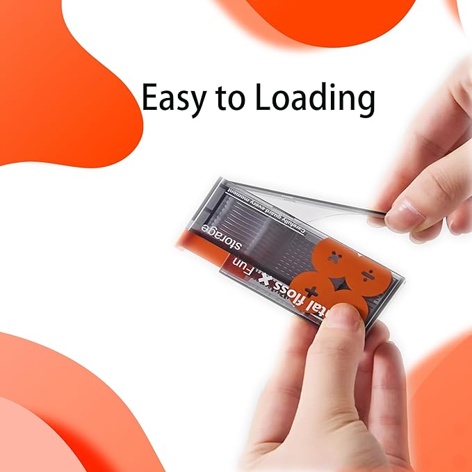 Floss Pick Dispenser, Portable Dental Floss Dispenser Refillable, Automatic Pop-Up Floss Container & Floss Pick Holder with 10 Floss Picks for Purse Bathroom Travel (6 Pack)