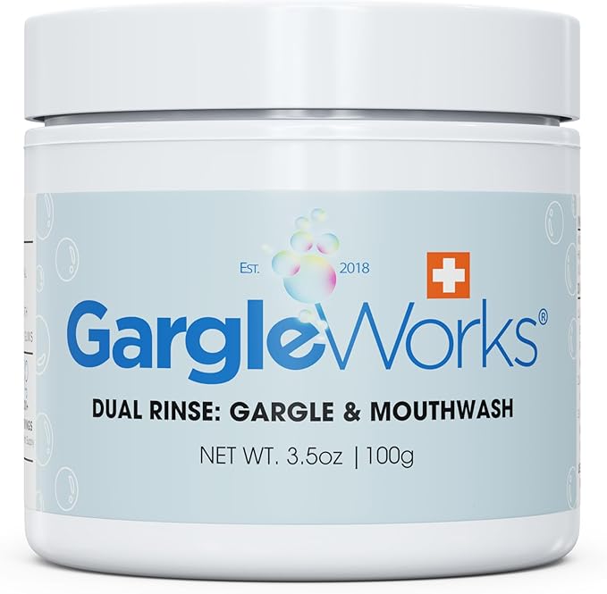 Natural Dual Mouthwash and Throat Gargle for Fresh Breath and Oral Hygiene & Immunity, with Zeolite, Humic & Fulvic Minerals, Clove, and Ocean Trace Minerals