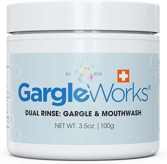 Natural Dual Mouthwash and Throat Gargle for Fresh Breath and Oral Hygiene & Immunity, with Zeolite, Humic & Fulvic Minerals, Clove, and Ocean Trace Minerals