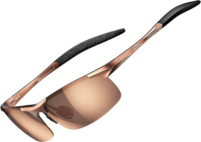 ATTCL Men's Sports Polarized Sunglasses Men for Driving running Fishing Golf - UV Protection Sun glasses Metal Frame-StrideForce Fitness