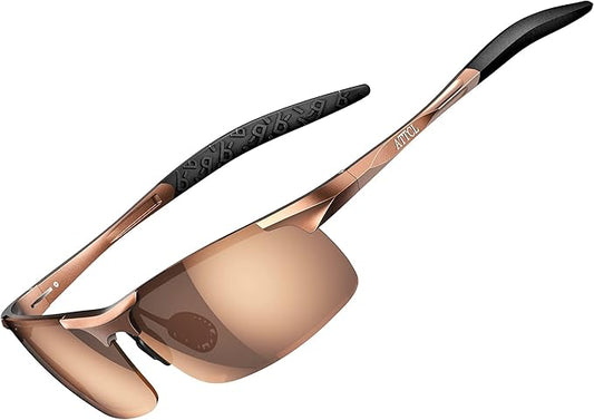 ATTCL Men's Sports Polarized Sunglasses Men for Driving running Fishing Golf - UV Protection Sun glasses Metal Frame-StrideForce Fitness