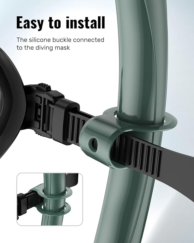 W WSTOO Adults Diving Snorkel Breathing Tube Silicone Flexible Foldable Snorkel Anti-Drop for Freediving Swim Training,Diving and Scuba Diving,Easy to Carry for Travel-StrideForce Fitness