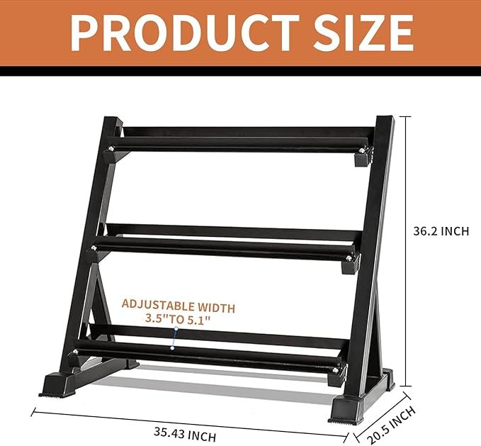 Yufer 6-10 Pair Iron and Rubber Coated Dumbbell Set 350/450 and 550 lbs 5-50 lbs Hand Free Weight for Strength Hex Rubber Weights with Vertical Storage Rack Fitness Home Gym Equipment-StrideForce Fitness