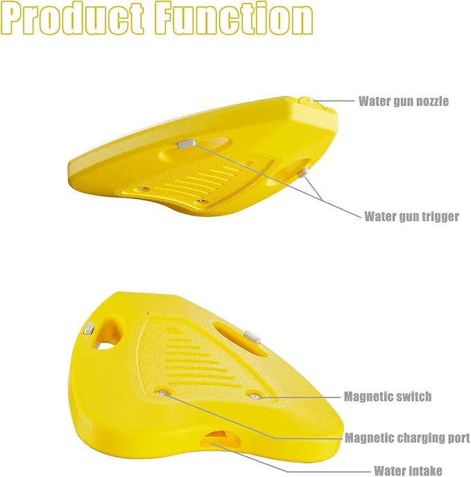 Electric Swimming Kickboard for Kids,Motorized Swim Board with Water Gun, Motorized Swim Training for Children Adults,60N Thrust,198 lbs Buoyancy,25V Rechargeable Battery,Age 41 Months up-StrideForce Fitness