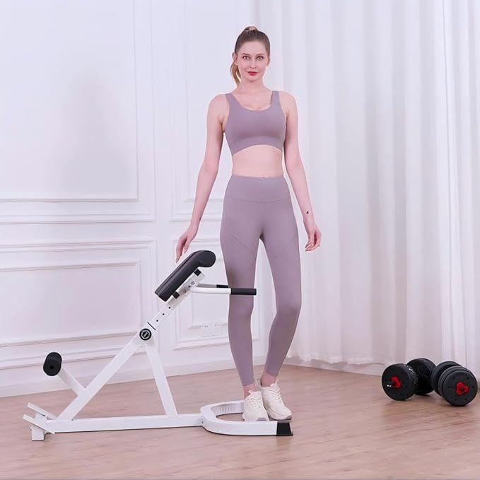 Roman Chair,Back Extension Bench,Multi Functional Ab Bench, Hyperextension Bench Abdominal Exercise, Leg Strength Trainer Home Men Women Full Body-StrideForce Fitness