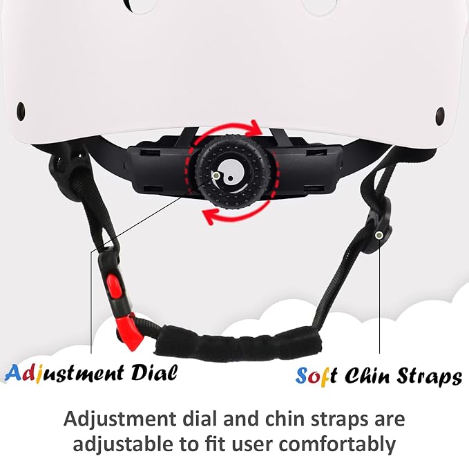 Kids Bike Helmet, Adjustable and Multi-Sport, from Toddler to Youth, 3 Sizes-StrideForce Fitness