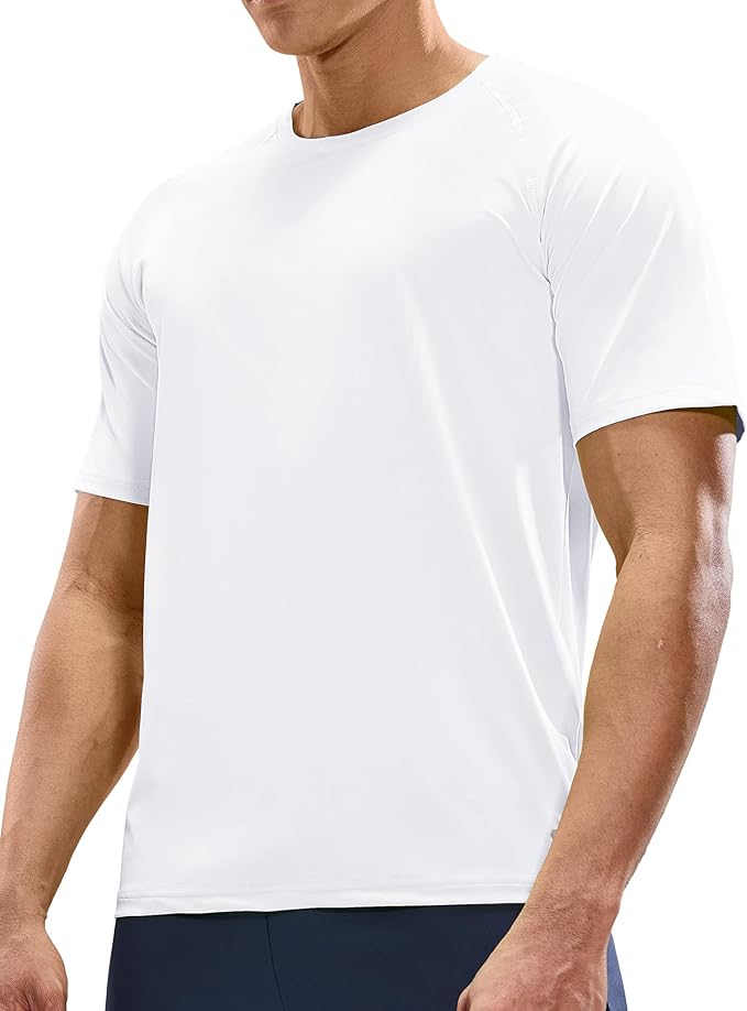 MIER Men's Dry Fit Workout T-Shirts Athletic Running Tee Short Sleeve Crew Neck Gym Tops, Polyester, Moisture Wicking-StrideForce Fitness