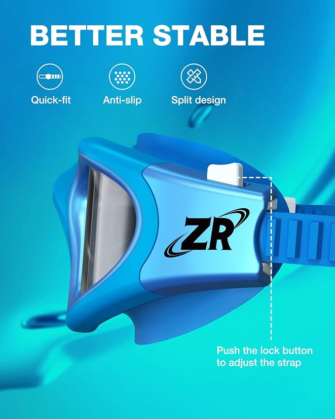 ZIONOR Swim Goggles, G1 MAX Polarized Anti-Fog Swimming Goggles for Men Women-StrideForce Fitness