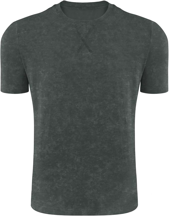 LOGEEYAR Men's Athletic Washed T-Shirts Basic Crew Neck Tees Tops Causal Distressed Cotton T Shirts for Men-StrideForce Fitness