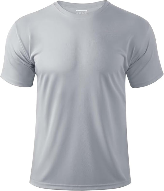 Boladeci Men's Swim Shirt Short Sleeve UPF 50+ Sun Protection SPF UV Moisture Wicking Lightweight Quick Dry Rash Guard-StrideForce Fitness