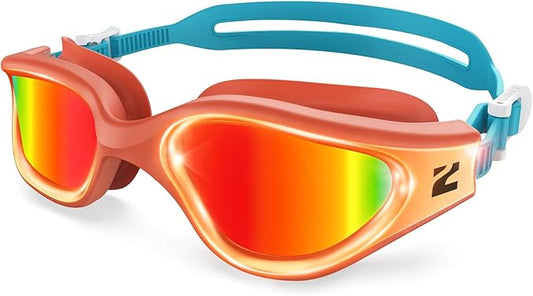 ZIONOR G1 Nava Super Anti-Fog Unisex Swim Goggles Mirror/Bright Smoke Lens-StrideForce Fitness