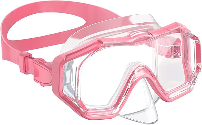 W WSTOO Kids Swim Goggles with Nose Cover,Snorkel Diving Swimming Mask for Youth 5-15,HD 3-Window Wide Vision Anti-Shattered Lens Anti-Fog&Leak-StrideForce Fitness