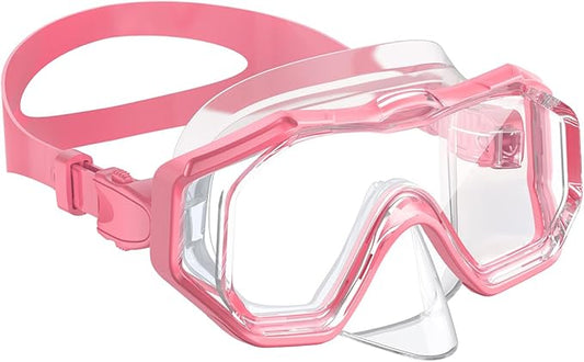 W WSTOO Kids Swim Goggles with Nose Cover,Snorkel Diving Swimming Mask for Youth 5-15,HD 3-Window Wide Vision Anti-Shattered Lens Anti-Fog&Leak-StrideForce Fitness