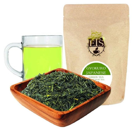 Gyokuro Japanese Green Tea Loose Leaf | Premium Shade-Grown Steamed Green Tea from Japan | Smooth Umami Flavor | Tender Handpicked Spring Leaves | 4oz Resealable Freshness Pouch-StrideForce Fitness