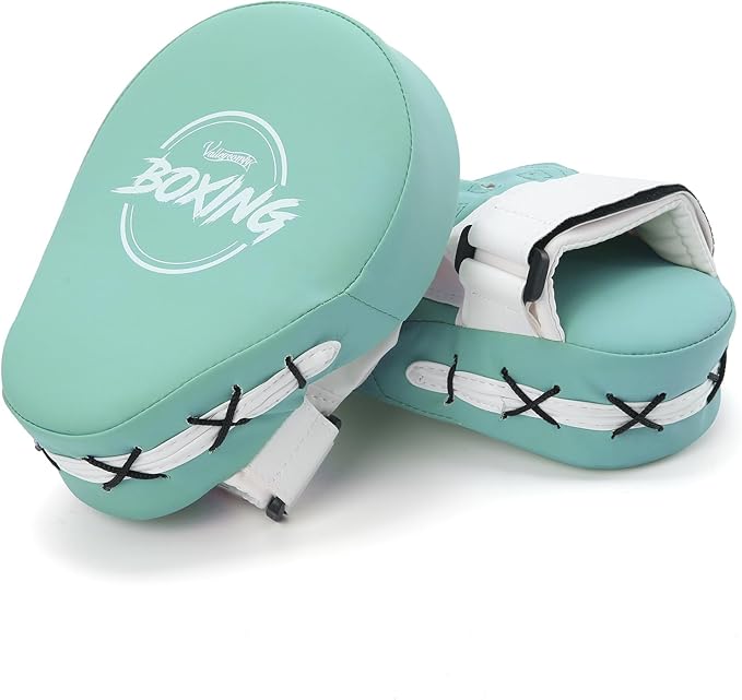 Valleycomfy Boxing Curved Focus Punching Mitts- Leatherette Training Hand Pads-StrideForce Fitness