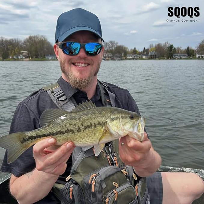 Polarized Sports Sunglasses Men UV400 Protection Lightweight Wrap Around Goggles for Cycling Fishing Driving Running-StrideForce Fitness