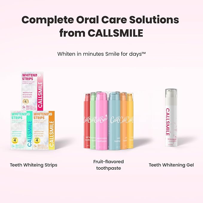 CALLSMILE Fruity Flavors Fluoride-Free Toothpaste, Easy-Press Pump, 60g, No SLS, Non-Toxic, No Sweeteners, for Adults & Kids, Gentle for Sensitive Teeth，Watermelon Flavor, ValentGine's Day Gifts